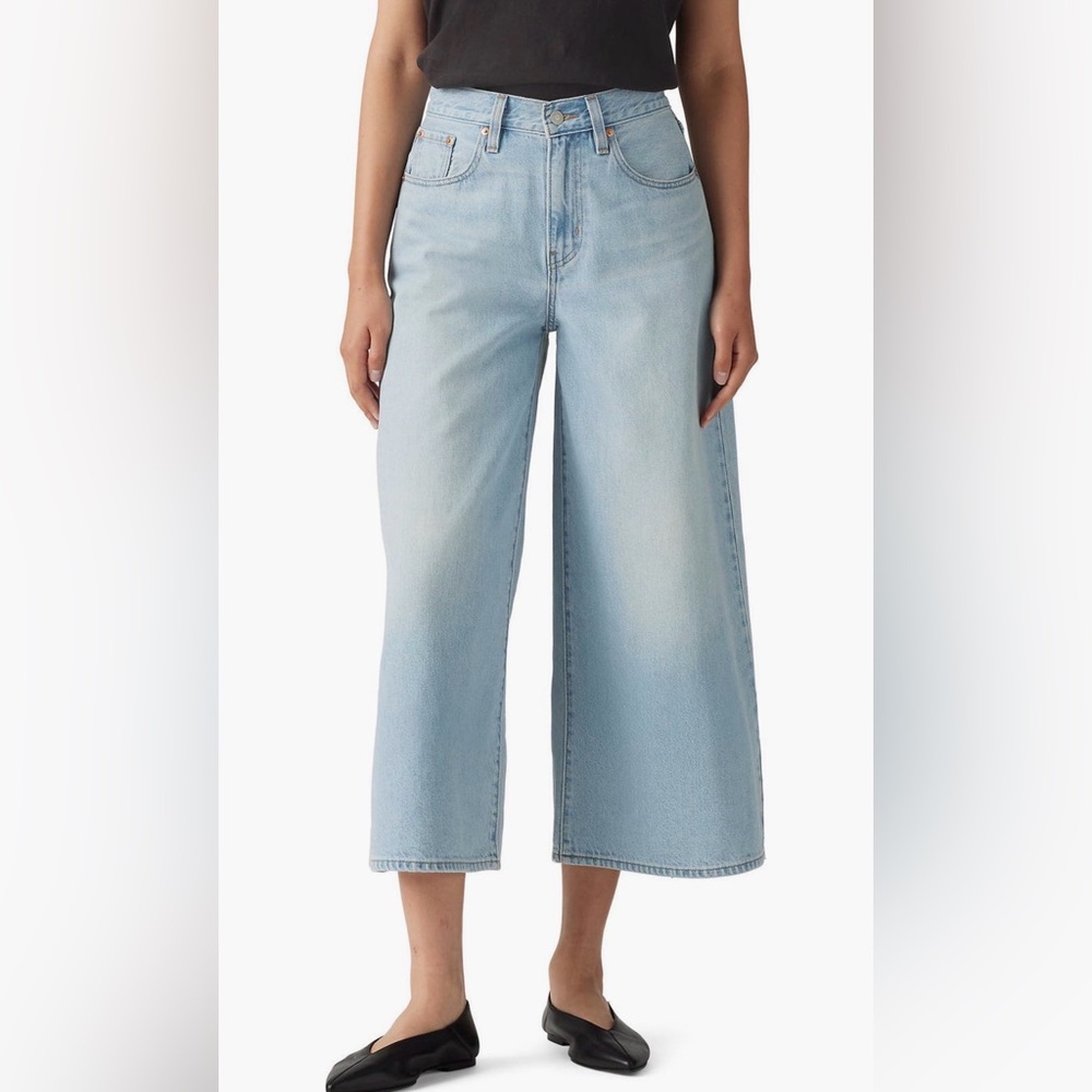 Levi’s High Waist Crop Culotte Wide-Leg Jeans